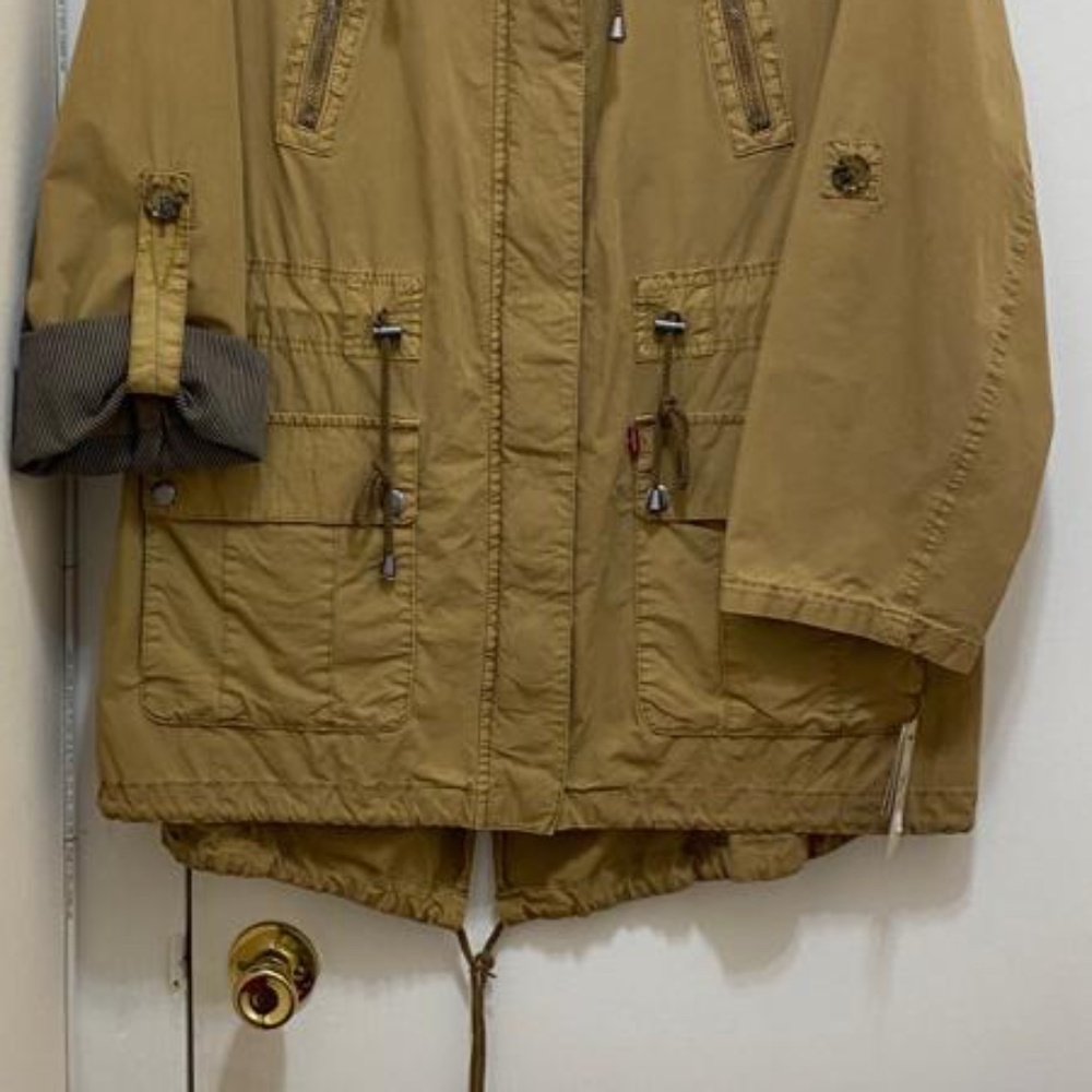NWT Levi's Women's Cotton Hooded Anorak Dull Gold Jacket - Size XXL - Picture 10 of 10